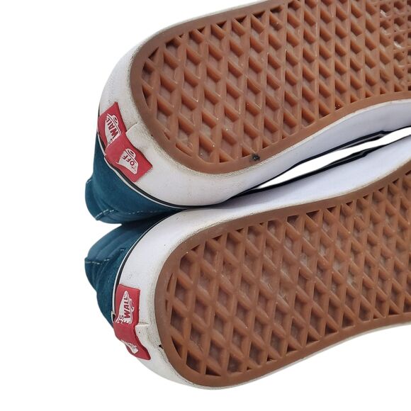 VANS Shoes OFF THE WALL Mens Size 9 Blue Suede Skateboarding High Top 751505 - Picture 11 of 12